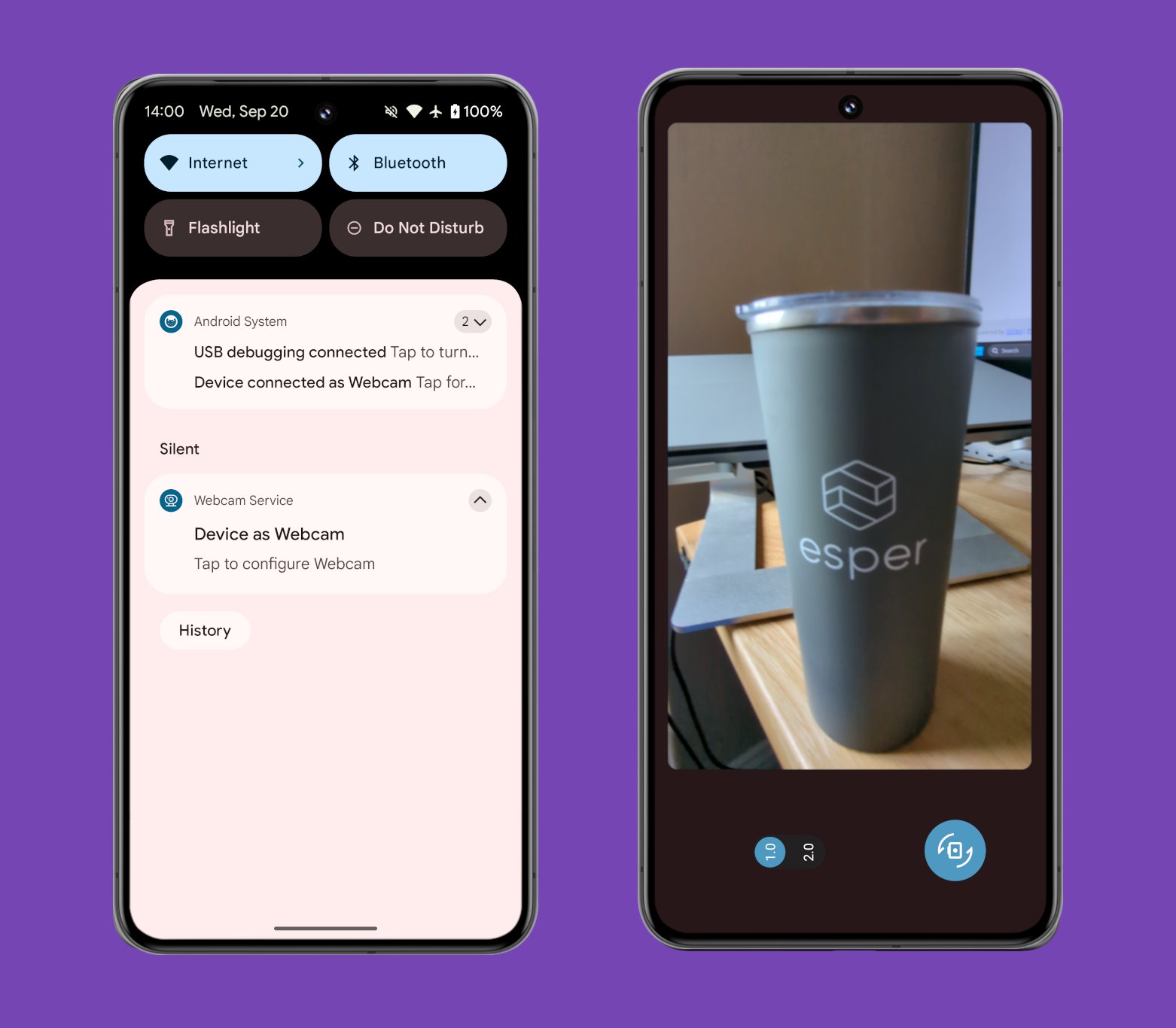 Webcam bluetooth android sales