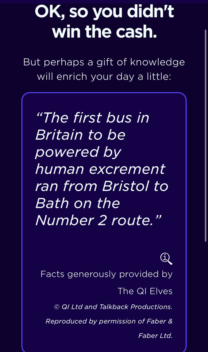 MrFrancisMarsh's tweet photo. Nicely done  @OctopusEnergy. This nearly managed to take the edge off not winning the cash in the wheel of fortune! #poobus https://t.co/XpjR6i7U3C