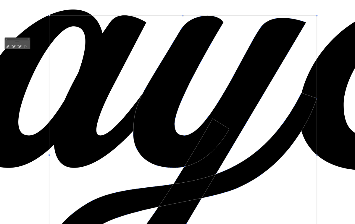 Late evening lettering work.