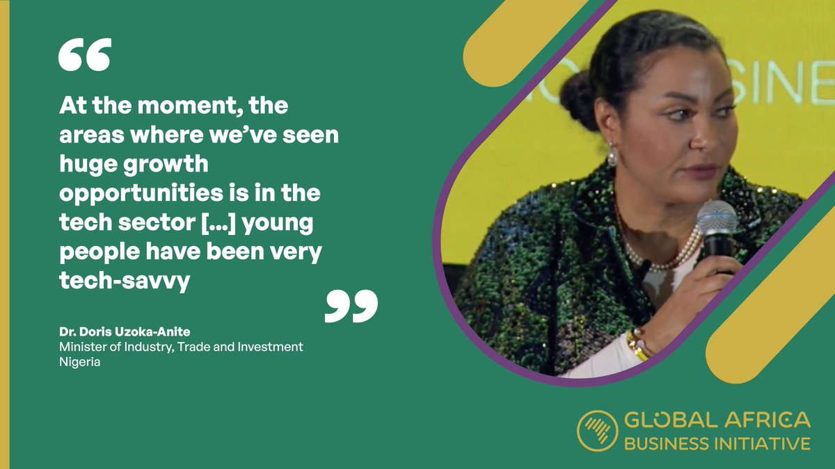 ⭐️ @DrDorisAnite Minister of Industry, Trade and Investment of Nigeria shares her aspirations for the younger generations of Africa at #UnstoppableAfrica 2023. 

Watch Live: gabi.biz

 #GABI2023 #AfricaRising UN @globalcompact