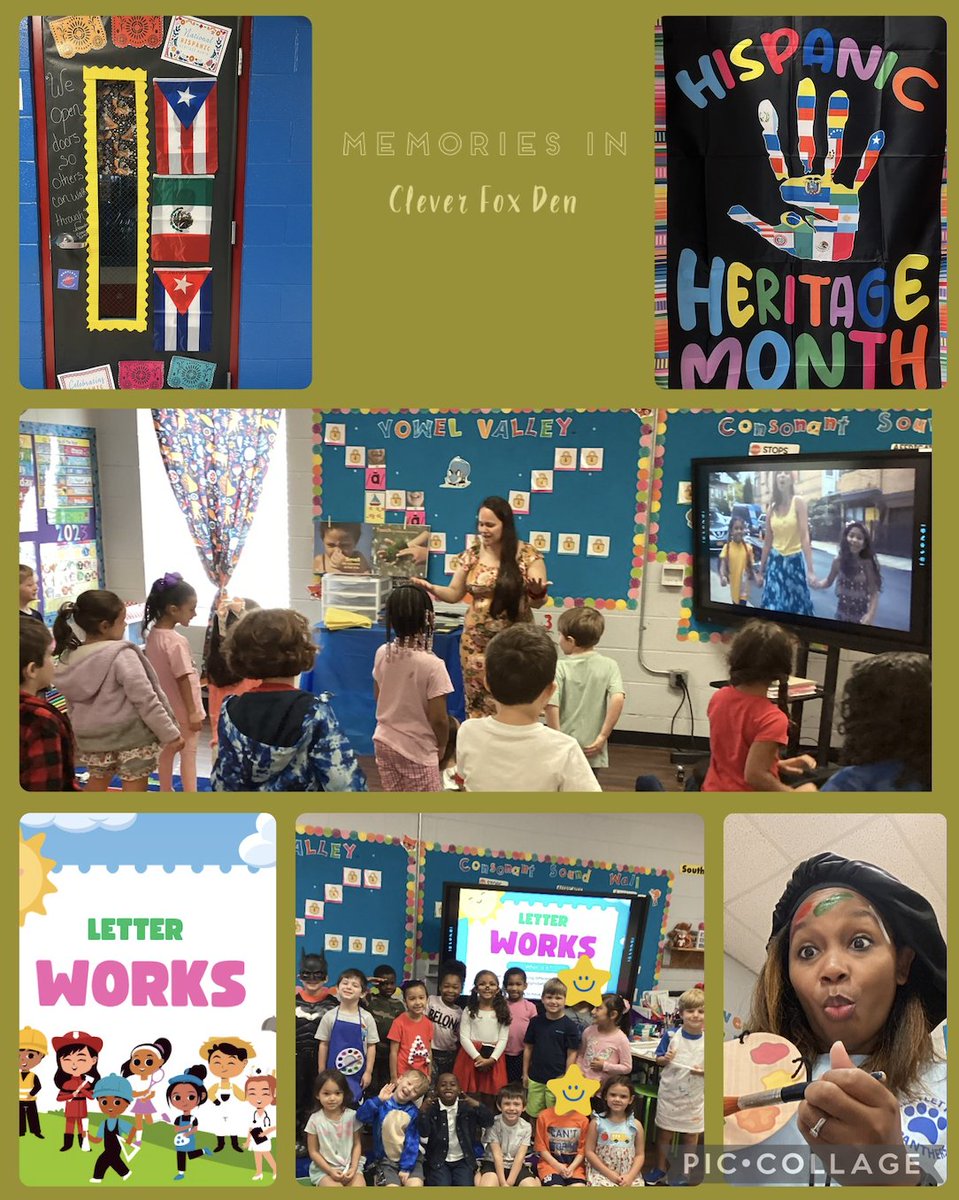 We partnered with a parent to kick-off our celebration of National Hispanic Heritage Month! Also here are some memories from last week's Letter Works "Aa". From army men, artists, to action figures...wow 😍