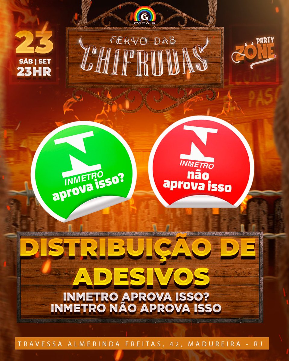 PartyZonebr's tweet photo. O Inmetro aprova isso?? É nesse meme super famoso da Natty Hills é que iremos entrar na brincadeira do Fervo das Chifrudas.

Vai ter distribuição de adesivos sim, se tá aprovado pode beijar e se não tá aprovado infelizmente fica para próxima. https://t.co/uanzQvvIoX