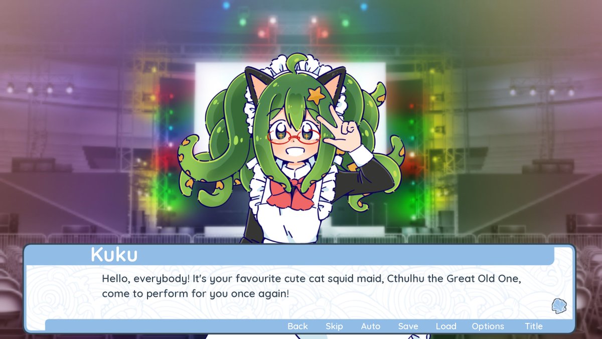 ebihimes's tweet photo. Eldritch Idol has been released!
It's a statsim where you turn Cthulhu into an idol!
Raise her stats, manage her schedule, and try not to stress her out. Can you help her amass an army of followers, or will she destroy the world first?!

🐙 https://t.co/KbsuQDHqbv https://t.co/AMCzQxfpBi