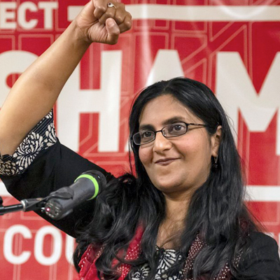 Join <a href="/SANSoCal/">South Asian Network (SAN)</a> to welcome <a href="/cmkshama/">Kshama Sawant</a>, one of the most audacious &amp; unapologetically proud South Asian-American Activist-Politician in LA -- Reserve Tickets here --- tinyurl.com/yh5e83c8 -- <a href="/KulkarniManju/">Manjusha P. Kulkarni</a> <a href="/sarasadhwani/">sara sadhwani</a> <a href="/SumanThinks/">Suman Raghunathan</a> <a href="/SumunLPendakur/">Dr. Sumun Pendakur</a> @CAPACD <a href="/reporterdeepa/">Deepa Bharath</a>