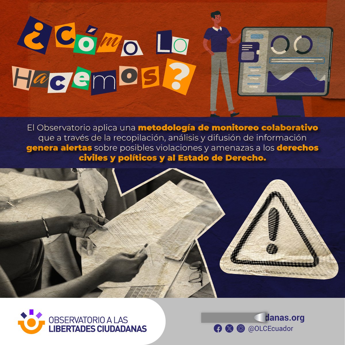 OLCEcuador's tweet photo. ¿Quieres conocer nuestra metodología? Involúcrate en las actividades que desarrollará el Observatorio y conoce más del trabajo que realizamos. https://t.co/t5pkthetm8