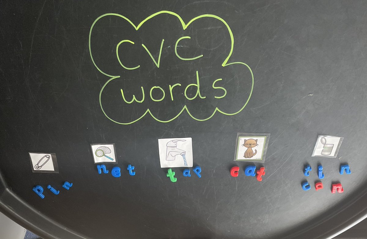 MrsGelston's tweet photo. Exploring cvc words and magnetic letters #soundsmakewords #blending #phonicsgames
#literacy #sounds #rwi #literacygames #eyfs #eyfsliteracy #readingisfun #love #learning #phonicsforkids #reading #phonicstuff #cvc #playistheway #satpin #jollyphonics #cvcfun #p1fun #p1a https://t.co/yeKvWJ2X97