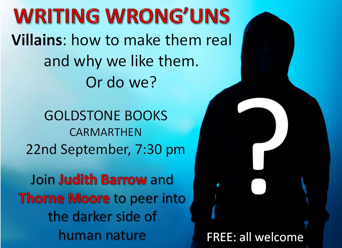 Be sure to come along to Goldstone Books tomorrow at 7:30pm for @JudithBarrow77 and @ThorneMoore's  'Writing Wrong'uns' talk! 📚

There will be books for sale by both authors at the event which they will be happy to sign.

#AuthorTalk #GoldstoneBooks #ChooseBookshops #BookEvents