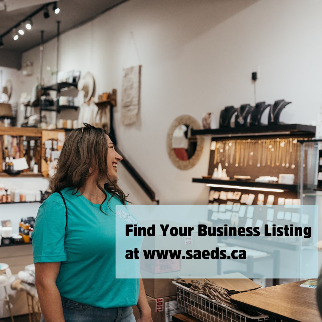 If you hold a business license with the City of Salmon Arm, then you likely have a business listing on our directory! You can submit changes to your listing by clicking the submit a change button on the bottom right! Search your listing here saeds.ca/business_direc…