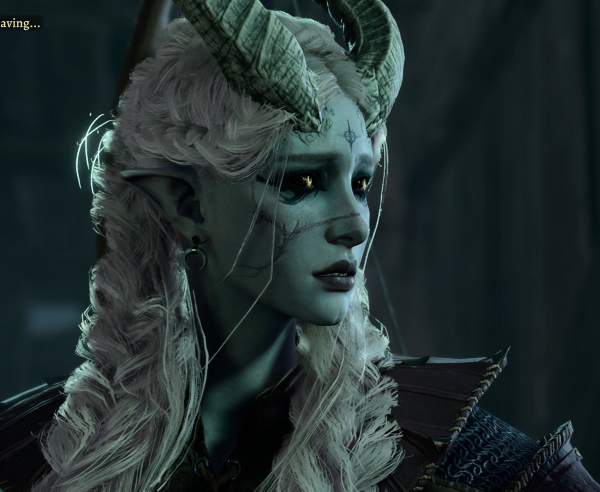 I'll post some art again someday, but for now look at my Tav!! Her name is Zillah and she has a hot githyanki girlfriend #BG3