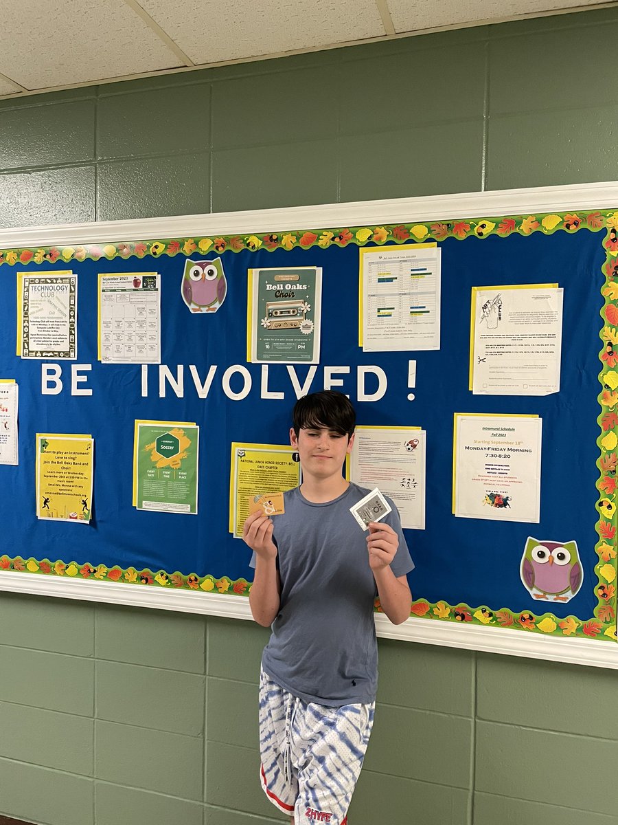 HERO raffle winner!  Here Everyday On Time Ready to Learn!!