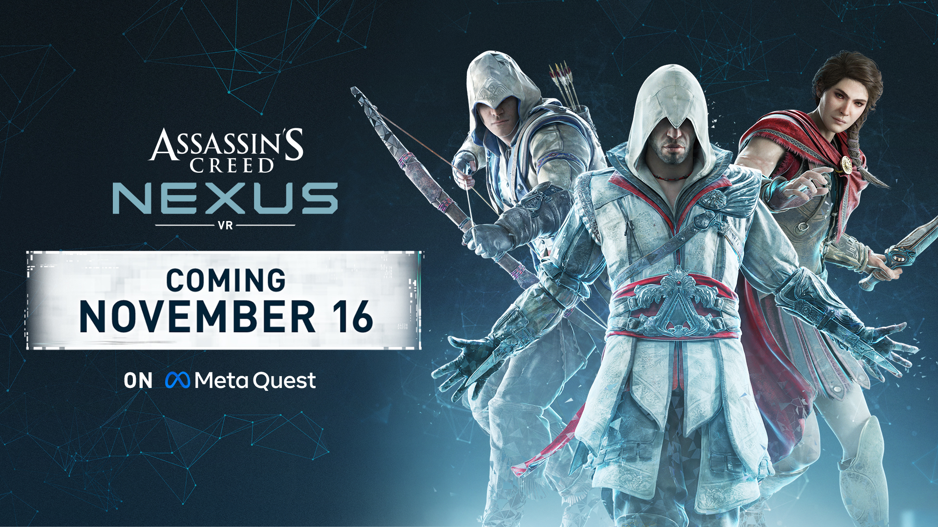 Assassin's Creed Nexus VR ganha data de lançamento; jogo chega em novembro