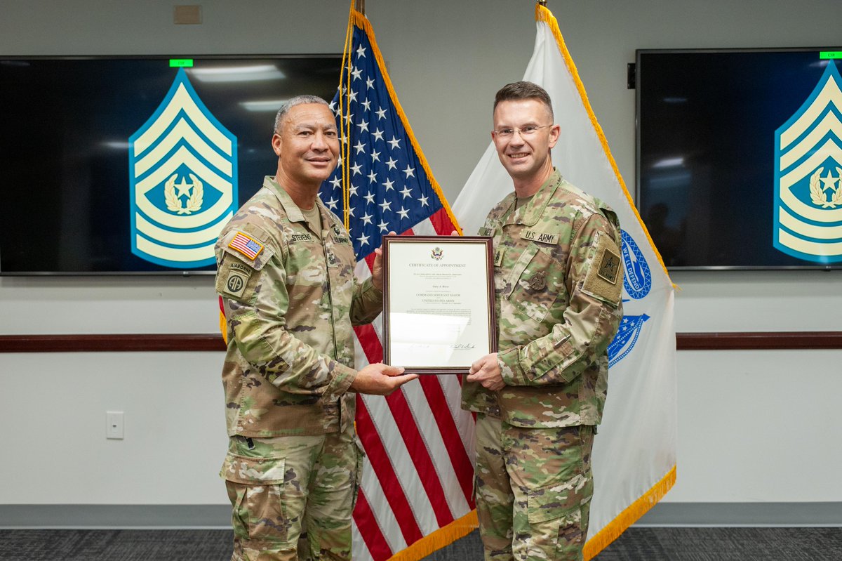 IPPSArmy's tweet photo. Congratulations to CSM Krese’s on his appointment to the rank of Command Sergeant Major. And, thank you for all your hard work and dedication as the Senior Enlisted Advisor.  We wish you the best, and you will be missed. #TEAMIPPSA https://t.co/W7RAY6kmuo