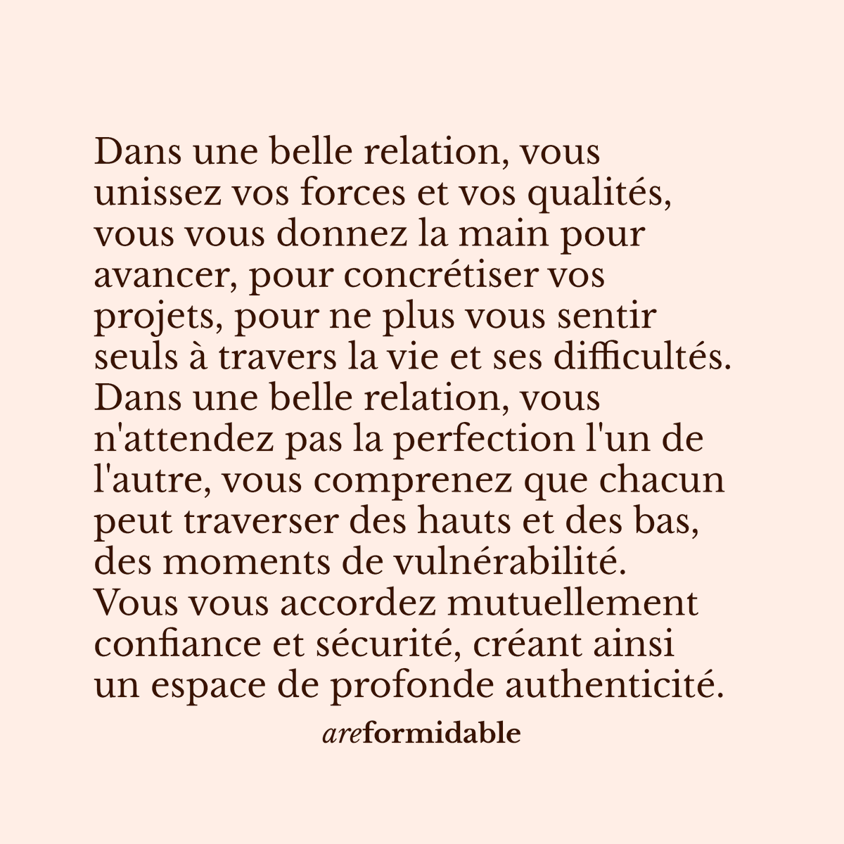 areformidable's tweet photo. Avec qui tu fais profondément preuve d’authenticité ? 💗 #epanouissement #developpementpersonnel #relation #areformidable https://t.co/G9y92X8ix3