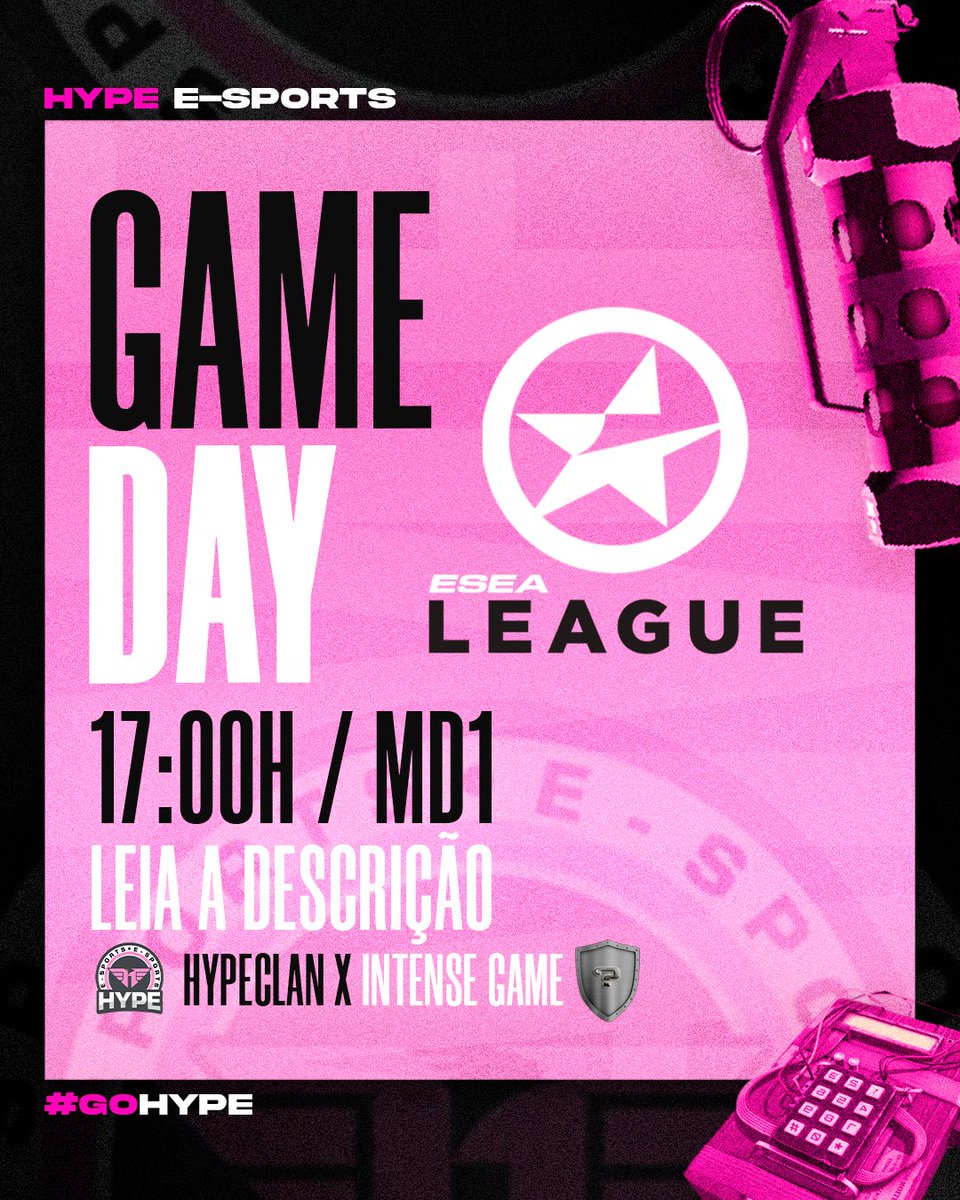 gohypeclan's tweet photo. 🚨Jogo contra a #IntenseGame na ESEA League!
📅 Data: 21/09/2023
🕗 Horário: 17:00
📺 Ao vivo: (Sem Transmissão) https://t.co/xWKJtJUO3J