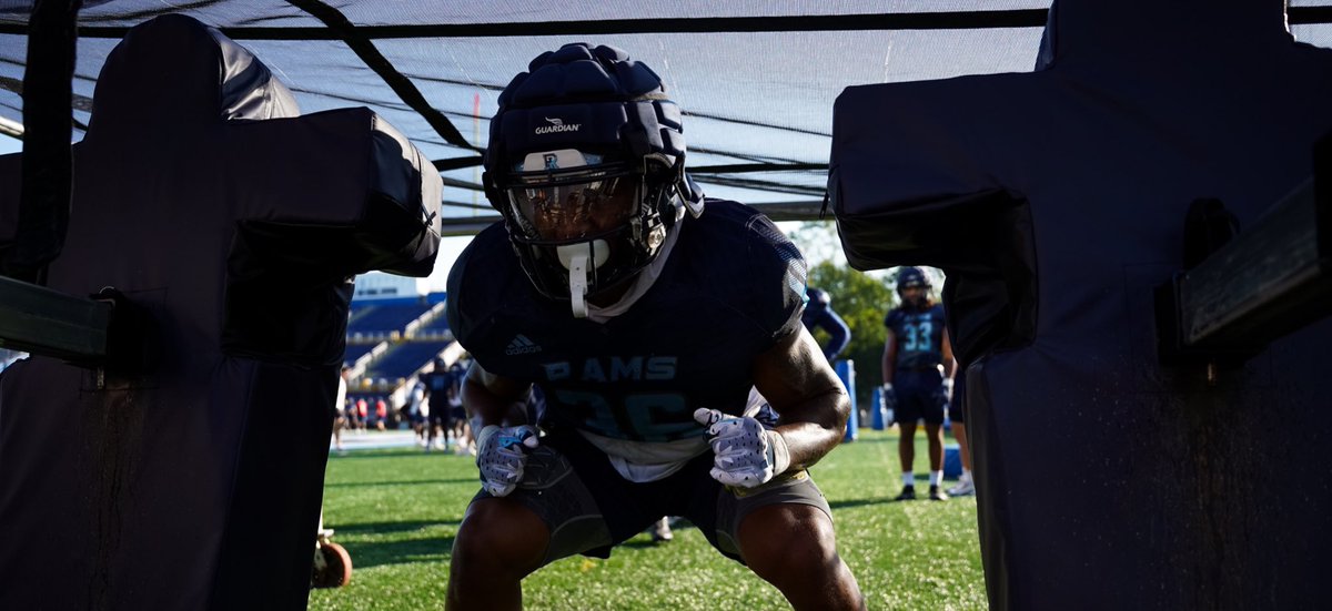 RhodyFootball's tweet photo. Looking ahead. 👀 

#3MoreFeet https://t.co/v9H93fEckY
