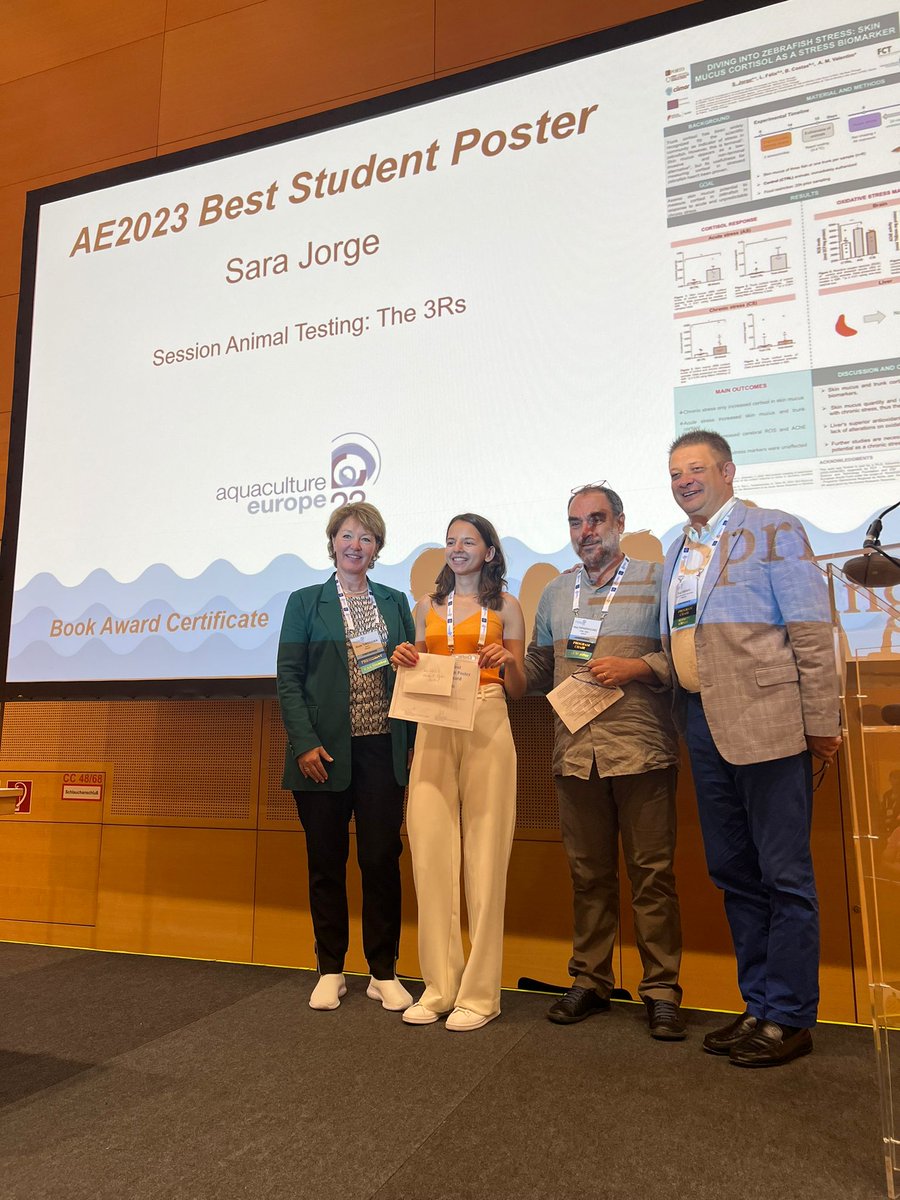 Sara Jorge (@sarasijorge) on Twitter photo I am still genuinely surprised with this. Thanks <a href="/easaqua/">European Aquaculture Society (EAS)</a> for the poster award. Your recognition has made my day. This was also not possible without my supervisors (<a href="/AnaMValentim/">Ana Valentim</a>, <a href="/BCostasCiimar/">Benjamín Costas</a> and <a href="/_Luis_Felix_/">Luis Felix</a> ). Thank you for your support and guidance. I am still genuinely surprised with this. Thanks <a href="/easaqua/">European Aquaculture Society (EAS)</a> for the poster award. Your recognition has made my day. This was also not possible without my supervisors (<a href="/AnaMValentim/">Ana Valentim</a>, <a href="/BCostasCiimar/">Benjamín Costas</a> and <a href="/_Luis_Felix_/">Luis Felix</a> ). Thank you for your support and guidance.