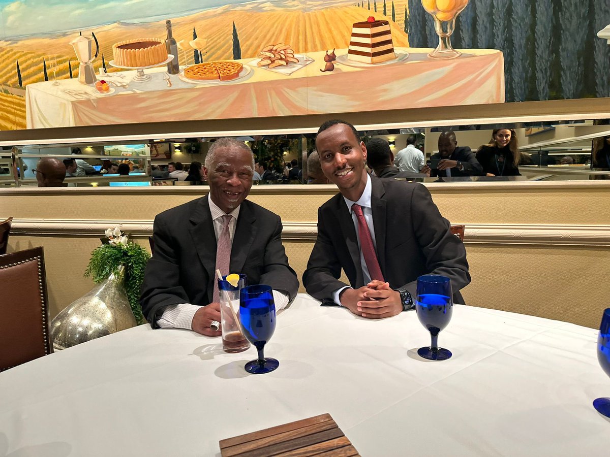 It was pleasure meeting with Former South African President, Thabo Mbeki, and hear his perspectives and wisdom on various current matters, over lunch.