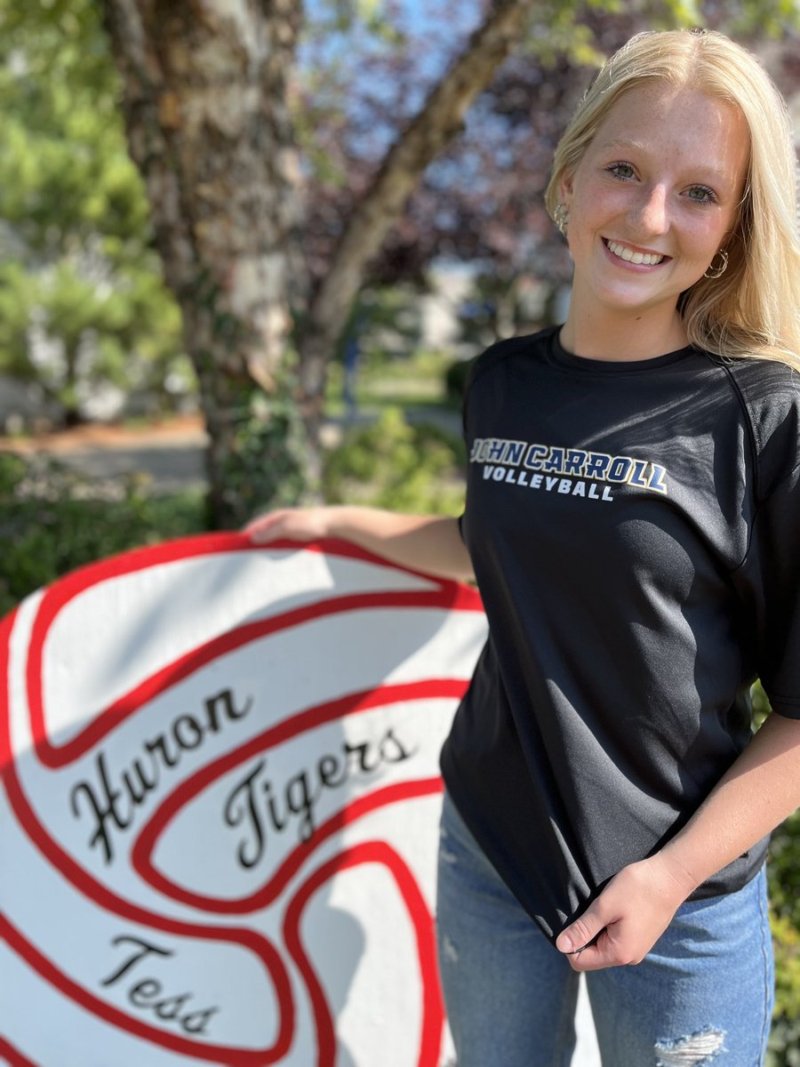 I am extremely blessed and honored to continue my academic and athletic career at John Carroll University! I am so thankful for my coaches, teachers, family, friends, and most importantly, God for the never ending support and guidance! Go Streaks💙⚡️🏐