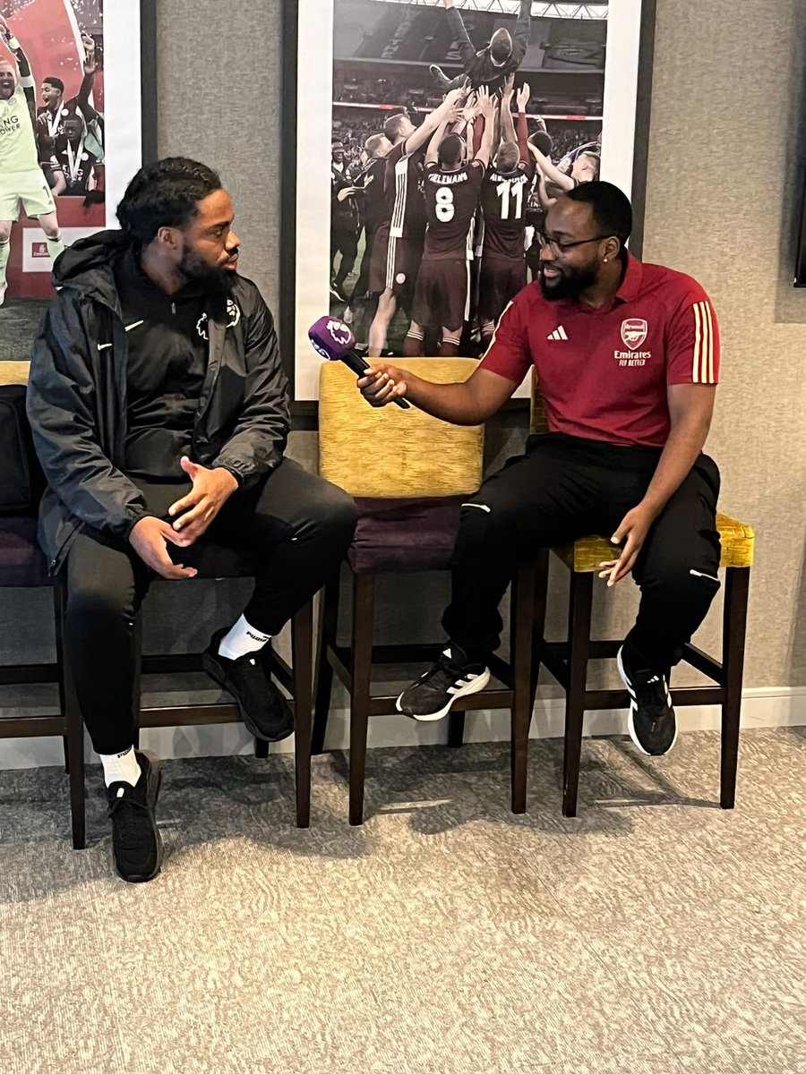 wearebcoms's tweet photo. πΈ @_samakpan and @BriDeLaBri, BCOMS Masterclass alumni, lighting up the Premier League Community Academy event at King Power Stadium! βοΈ! πβ½ #BCOMS #CommunityLeaders #FootballInspiration https://t.co/N4XbAOJ1Qh