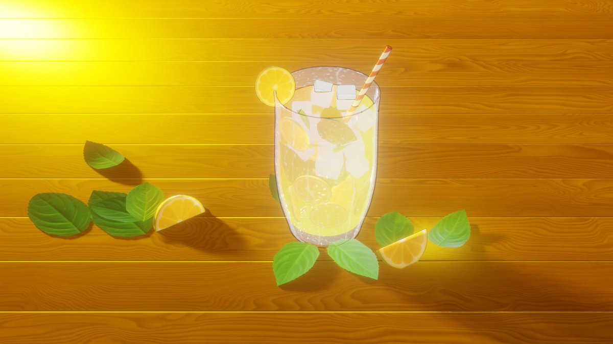 Makarino_91's tweet image. New Wip  for new  personal project! #celshading #b3d #blender  #blender #foodillustration #anime #animefood