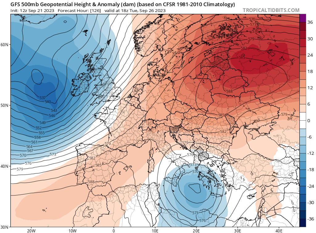 alexmegapc's tweet photo. #meteoexpress Entre divendres i dissabte baixada notable de temperatures, divendres matinada matí possibilitat, precipitacions NE pel rebuf, a partir de diumenge recuperació mercuri, ens torna a abraçar la dorsal anticiclònica mínim fins 1 d'octubre. Aixeta precipitacions tancada https://t.co/9hP97MqpJS