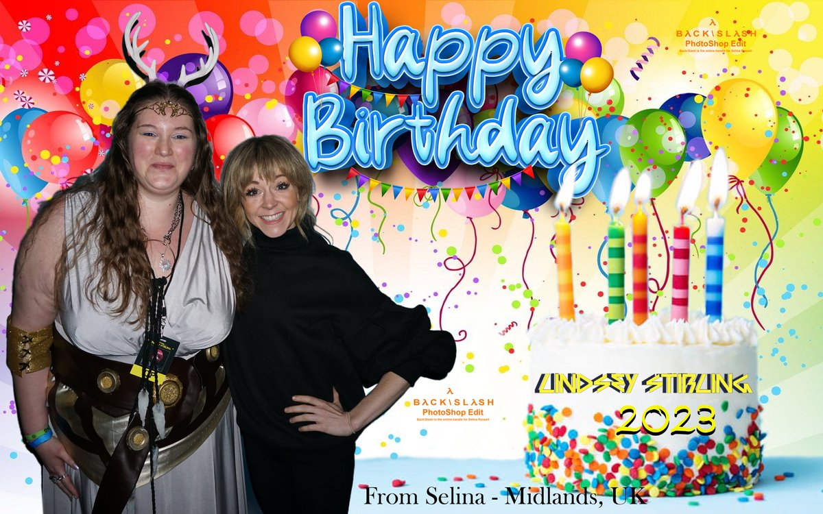 BackSlash21's tweet photo. Happy Birthday @LindseyStirling hope you have an amazing day 😊🎁🎈🥳 https://t.co/7o4YxxFQkY