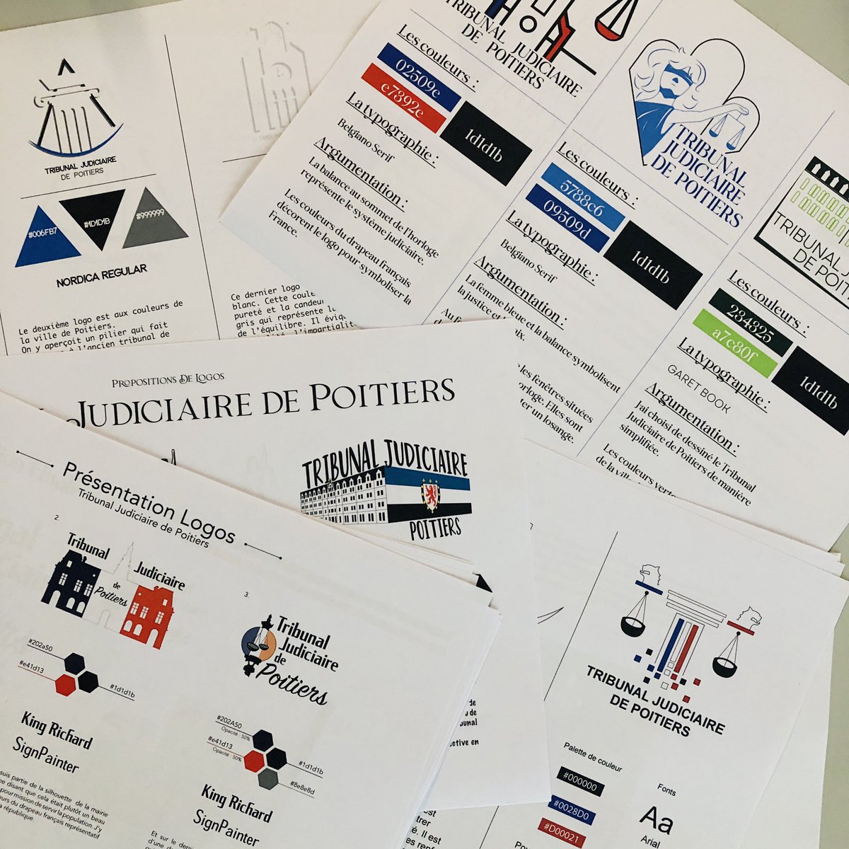 Alice LOIZEAU-CHEVALLIER (@loizeau_alice) on Twitter photo Nouveau défi pour nos élèves de Terminale Bac Pro communication visuelle du lycée <a href="/Branly86/">É Branly Châtel.</a> de <a href="/Chatellerault86/">VilleChatellerault</a> : présentation orale de leurs logos pour le tribunal judiciaire de #Poitiers
Bravo les jeunes 🤩! Nouveau défi pour nos élèves de Terminale Bac Pro communication visuelle du lycée <a href="/Branly86/">É Branly Châtel.</a> de <a href="/Chatellerault86/">VilleChatellerault</a> : présentation orale de leurs logos pour le tribunal judiciaire de #Poitiers
Bravo les jeunes 🤩!