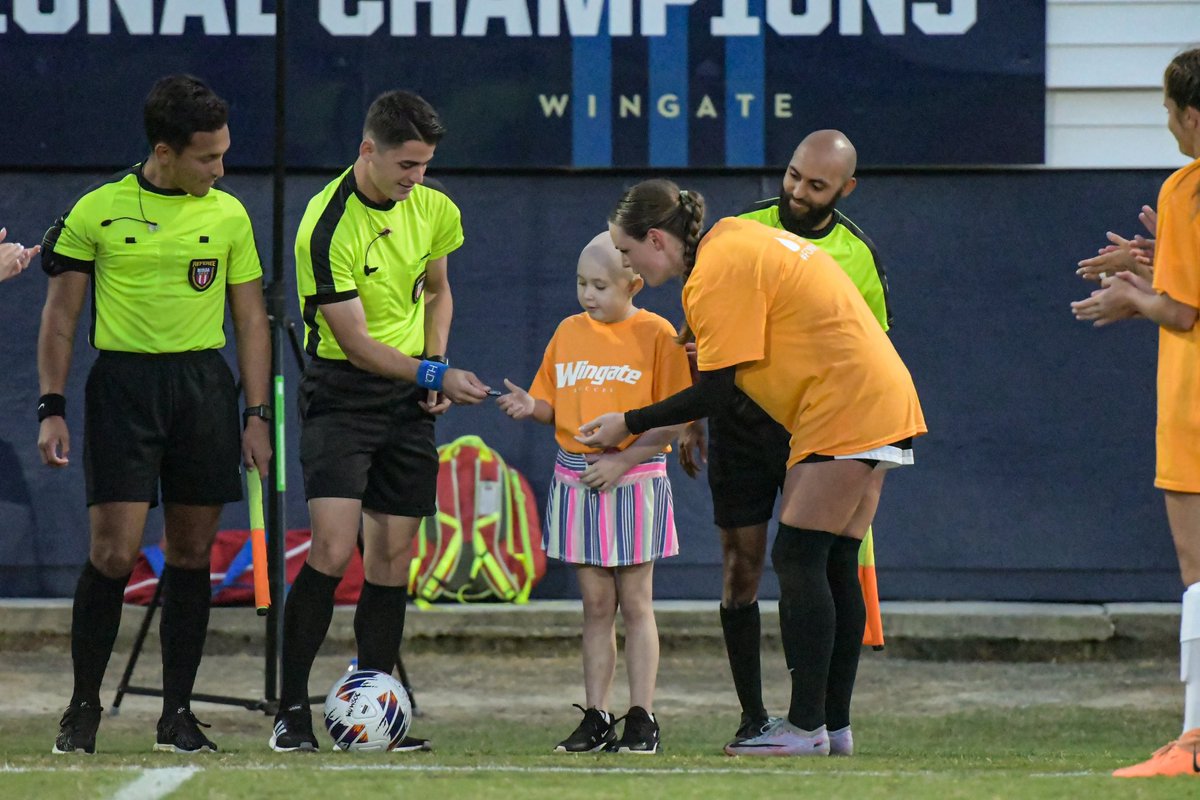 WU_Bulldogs's tweet photo. #FORMAURA

Yesterday @Wingate_WSoccer was able to honor Maura as a tribute to her one year journey with Leukemia. 

Maura inspires the team everyday to be fearless and driven, but most importantly to always have fun. https://t.co/GJ5RpY1gAx