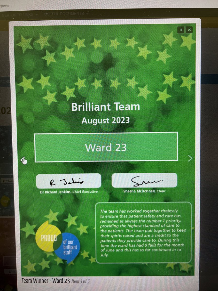 Extremely proud of my amazing team & the care they deliver on a daily basis! 🌟 
@barnshospital @CBU1_BHNFT @Cbu1Nurses #proudtocare #brilliantaward