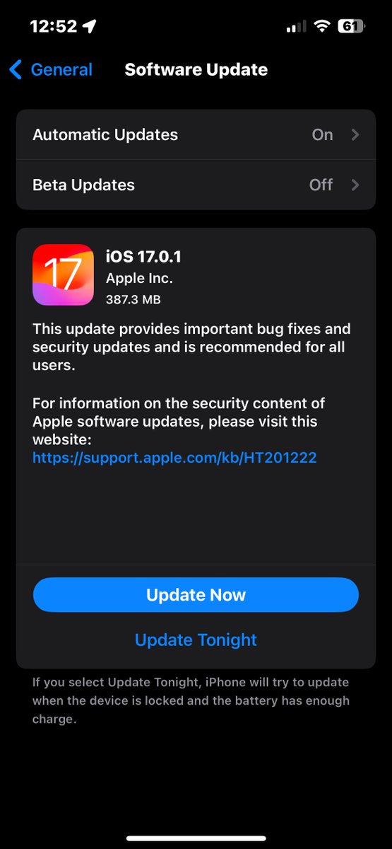 Apple releases iOS with bug fixes and security updates for everyone. #Apple #iOS17