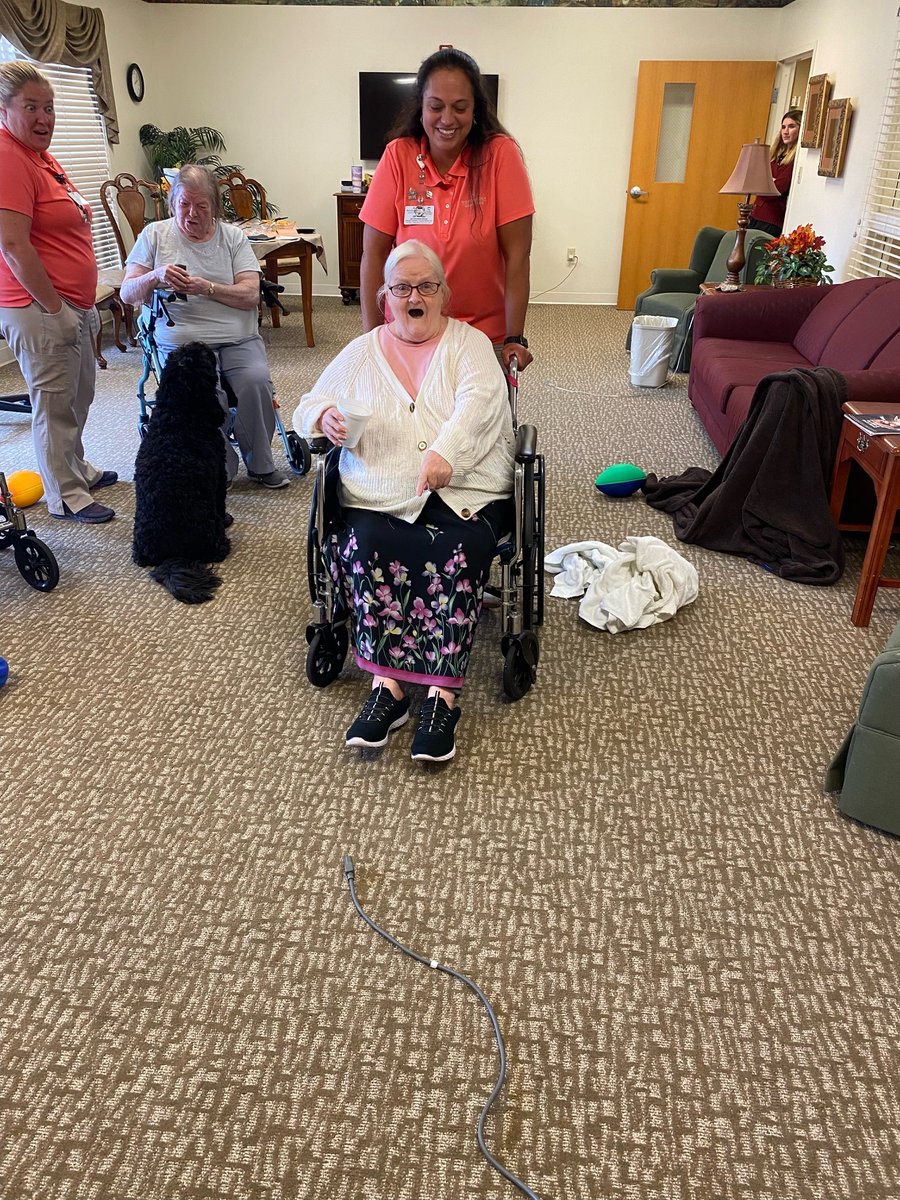Fall prevention week continues at Woodbridge where therapy worked with staff and residents to identify fall risks in their home!  #SynchronyFPAD2023 #whyitrilogy