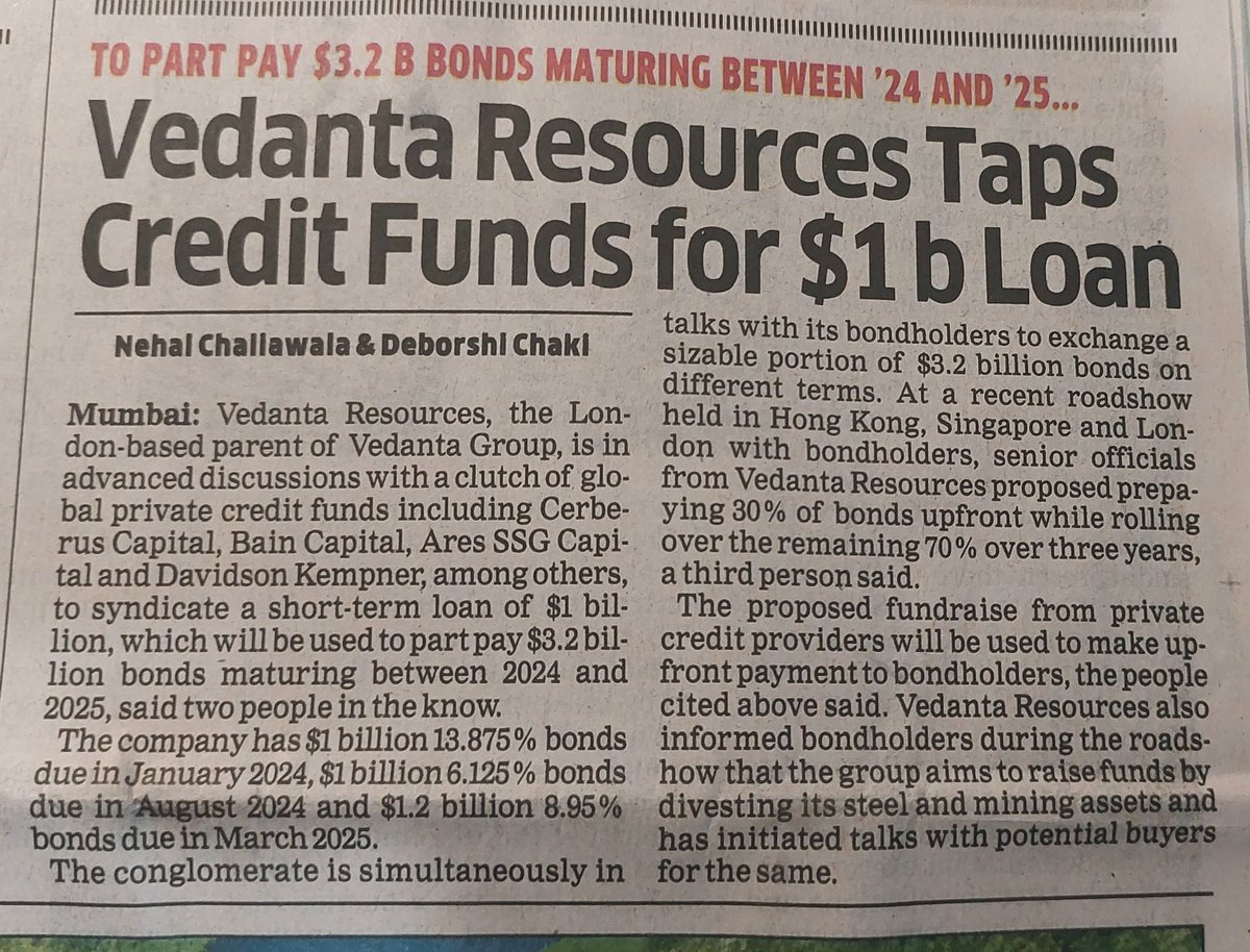 IacGaurav's tweet photo. Only news i get for #vedanta is debt debt debt....
Worst performing stock in Portfolio 😭
#stockmarketcrash #StockMarkThe only news i get for this company is debt debt debt....
My worst performing stock 😭
#stockmarketcrash
#StockMarket
#AsianGames2023 #CHNIND #CWC23 #ODIWorldCup2023 #ICCWorldCup2023 #ViratKohli𓃵 #GoldyBrar #WomenReservationBill #canadaindia #CanadaIndiaRelations #TamannaahBhatia #AnilKapoorAnimal #KBFC #IndiaCanadaRow #JiyaShankar #JiyaKeJabaaz #Abhiya #JujutsuKaisen #BigBillionDays #LeoHindiPoster