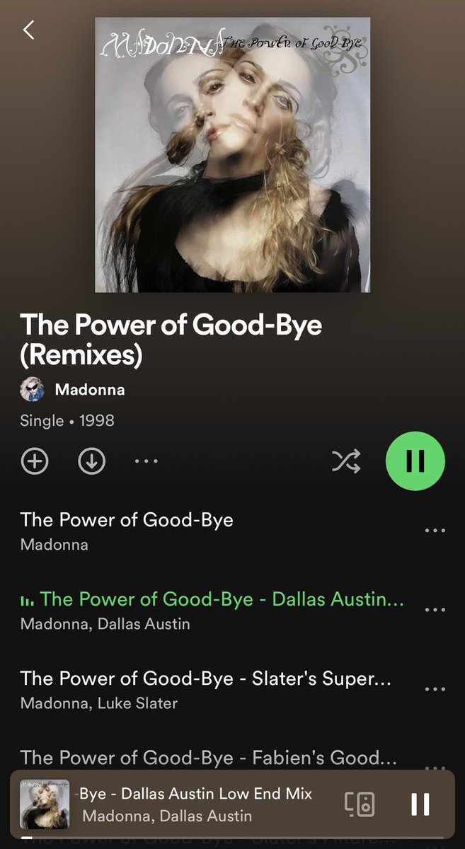 GregvsMatt's tweet photo. To celebrate the 25th anniversary, Madonna has released The Power Of Goodbye (Remixes) to digital and streaming platforms here in Australia 🇦🇺 🎉

Available everywhere at midnight 💙

#Madonna #ThePowerOfGoodbye #RayOfLight25 https://t.co/FYbOLKL3zQ