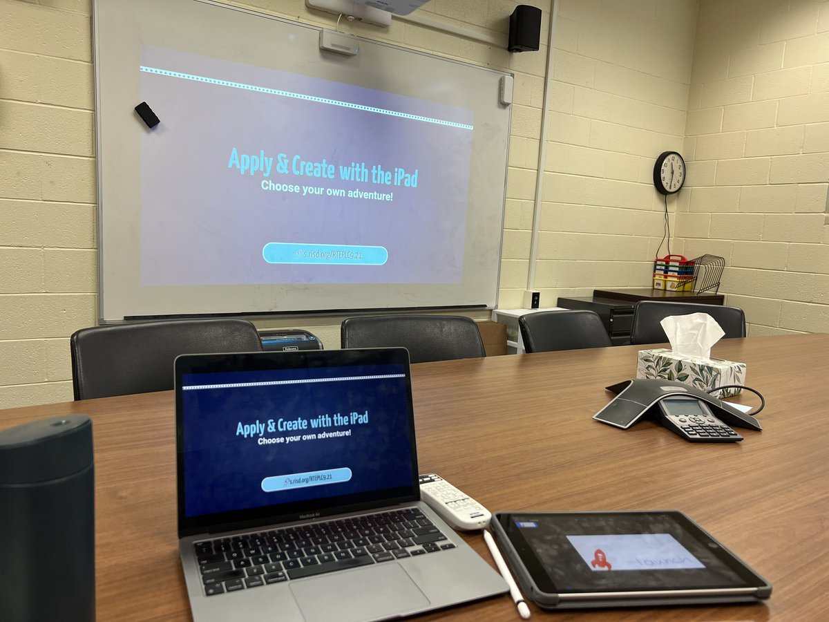 lindsaybcross's tweet photo. 🫶❤️ What a great day at @TerraceTigers focusing on how students can Apply & Create with iPad! Grade levels chose an app to explore. Can’t wait to see amazing student creations. #EveryoneCanCreate #RISDWeAreOne
🎥#ClassroomClips
🎙️#GarageBand
📖#Pages
🔑#Keynote
🎢 @Seesaw https://t.co/4sbF4d85ED