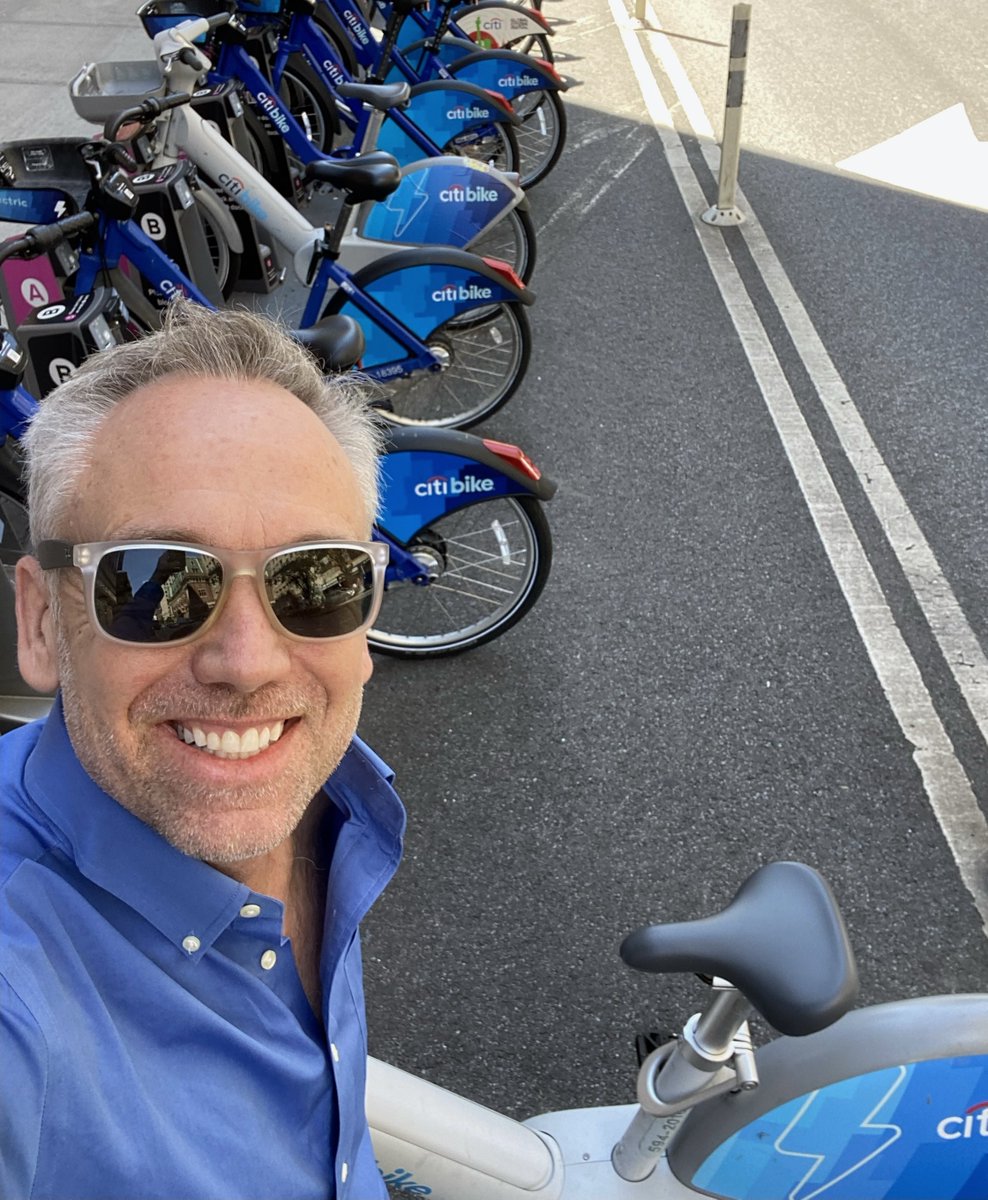 @Multisolving at #ClimateWeekNYC with 7 @CitiBikeNYC rides to @climateinteract meetings over 3 days. Last one just 13 min on bike, not 17 minutes by Uber or 25 by subway. Less time, less emissions, more health, more safety for others, more fun, more beauty. THX @bethsawin