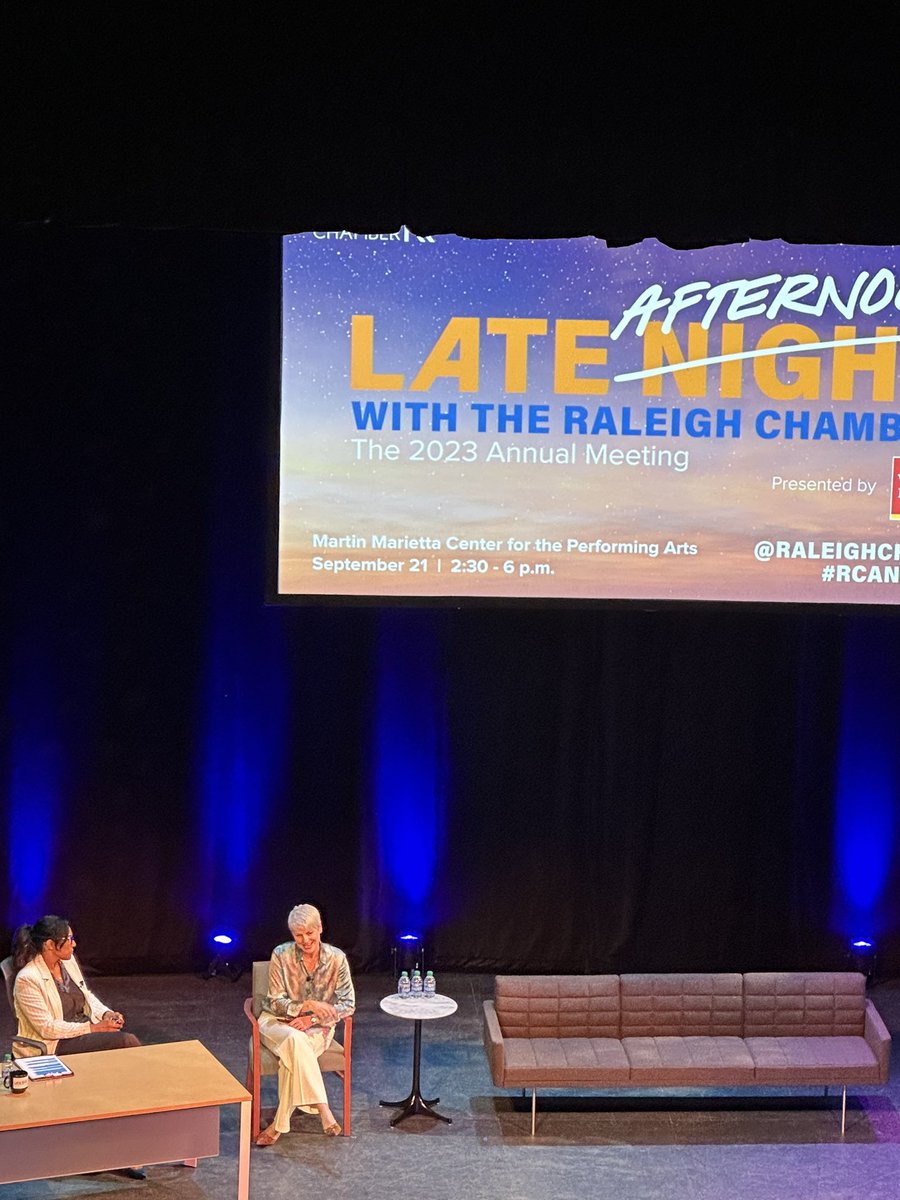 asherrillcagle's tweet photo. Our fearless and amazing leader @AColeGRCC shares how the @raleighchamber’s program of work has been dynamic since it’s inception 135 years ago. The Chamber sits at the forefront of building and maintaining one of the most dynamic regions in the world. #rcannual23 https://t.co/Fxi55u14Ps