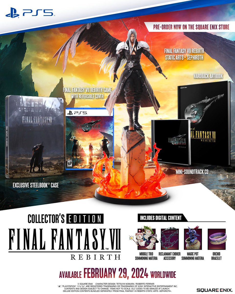 FINAL FANTASY VII 7 REBIRTH Collector's Edition, PS5 Square Enix Store  PRESALE