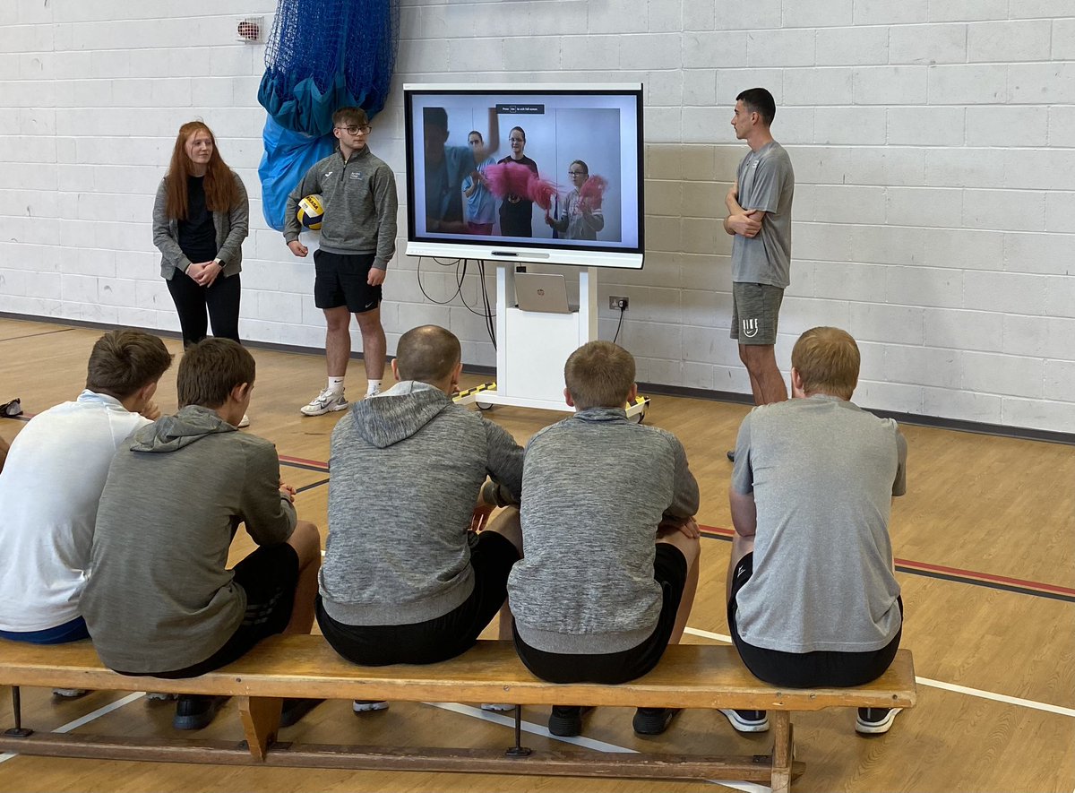 AJKillie's tweet photo. Great work from @AyrshireColl HND sport students preparing HNC Sport & Fitness students for the @sports_ability festival as part of sports development. Presentations and inclusive sport taster sessions
#passingpositivity https://t.co/pl9cCJyJqM