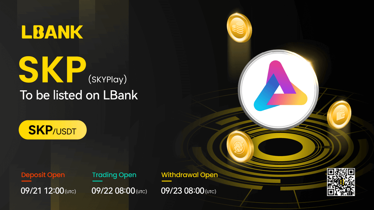 mr_may_01's tweet photo. 🎮 Exciting News SKYPlay ($SKP) Listing on LBank Innovation Zone!🌟

Prepare to dive into a gaming extravaganza as we welcome SKYPlay to the LBank Innovation Zone! 🚀

🌐 A Gaming Revolution: SKYPlay, the brainchild of the exceptional team behind the globally acclaimed "Everyone's Marvel" (with 120 million downloads), is setting sail on LBank. Offering an array of games spanning from adorable casuals to mind-bending strategy simulations, SKP is reshaping the gaming landscape.

🌌 Beyond Gaming: But it doesn't stop at gaming! SKYPlay is more than just a game platform; it's a thriving token ecosystem and a Web 3.0 community. It's all about rewriting the rules of engagement and offering endless possibilities.

Get ready to level up your gaming experience with SKYPlay on LBank. Don't miss the ship; it's a journey you won't want to miss! 🚢🎮
 #SKYPlay #LBankListing  #LBankInnovationZone
#LBankLaunchpad #LBankAngel #LBankIEO #LBank #LBankAngleProgram