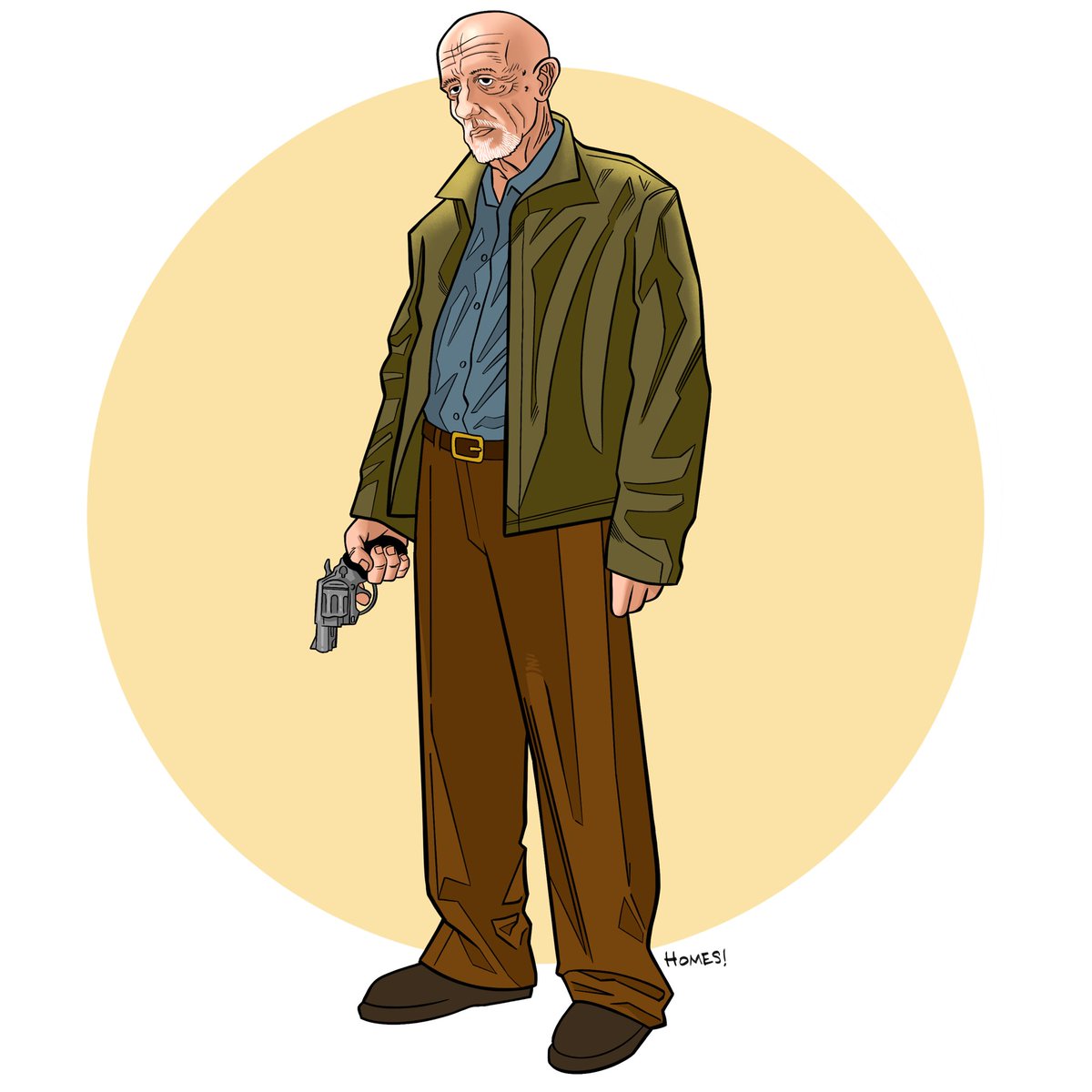 'No more half measures.' - Mike Ehrmantraut 
•
•    
•
•
•
#mikeehrmantraut #badass #breakingbad #bettercallsaul #nohalfmeasures #jonathanbanks  #illustration #lineart #digitalart #procreate #penandink #drawdaily #brushpen