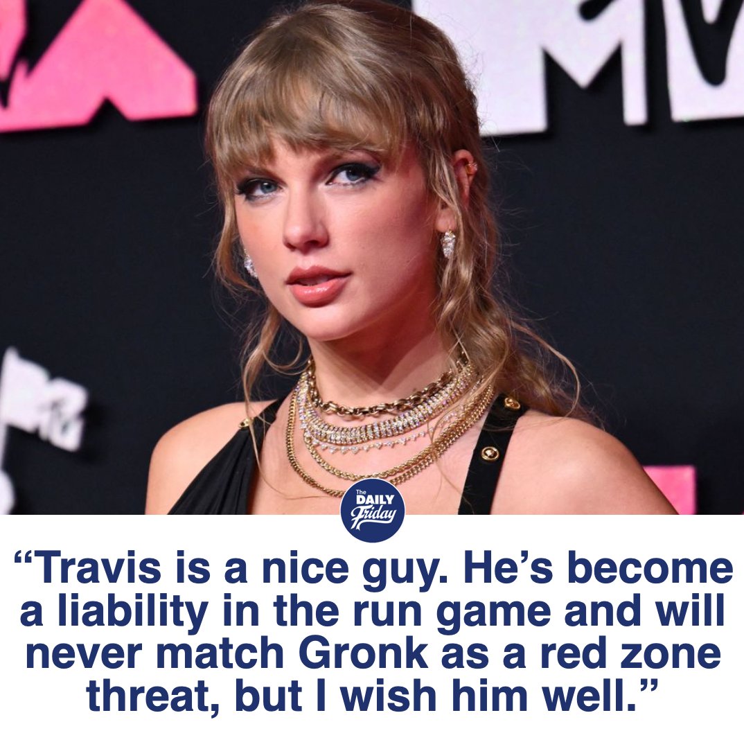 thedailyfriday_'s tweet image. Taylor Swift addresses the Travis Kelce rumors