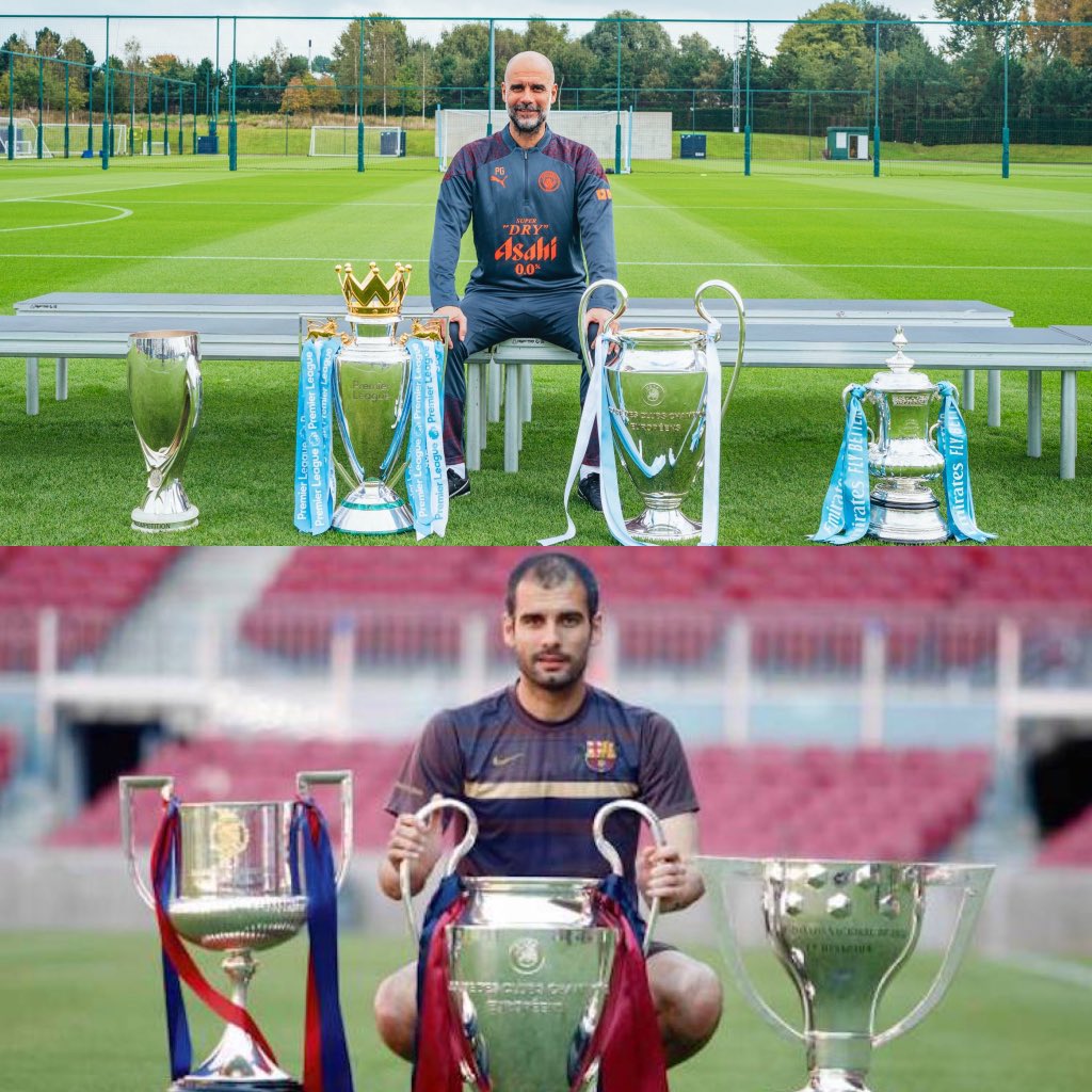 ErlingRoIe's tweet image. The only manager to win 2 trebles. Pep Guardiola