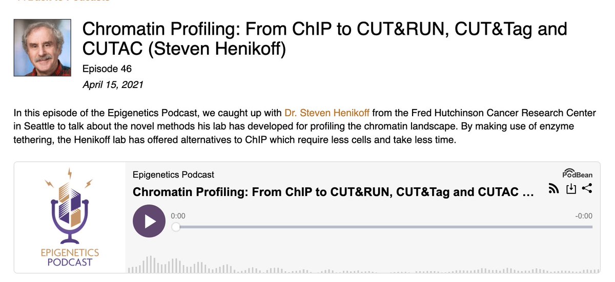 This topic never gets old, just more and more relevent! Dr. Steven Henikoff is a master in Epi-Methods: #Podcast Gold ➡ bit.ly/44Wkxdm #ThrowbackThursday #SciencePodcast