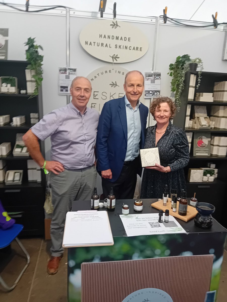 Our Tanaiste Micheal Martin called to experience the Esker Fields products for himself. Our time in Ratheniska is almost over. We had a great 3 days thank you to everyone who visited our stand and brought our products. #eskerfields #Louthchat #shoplocal