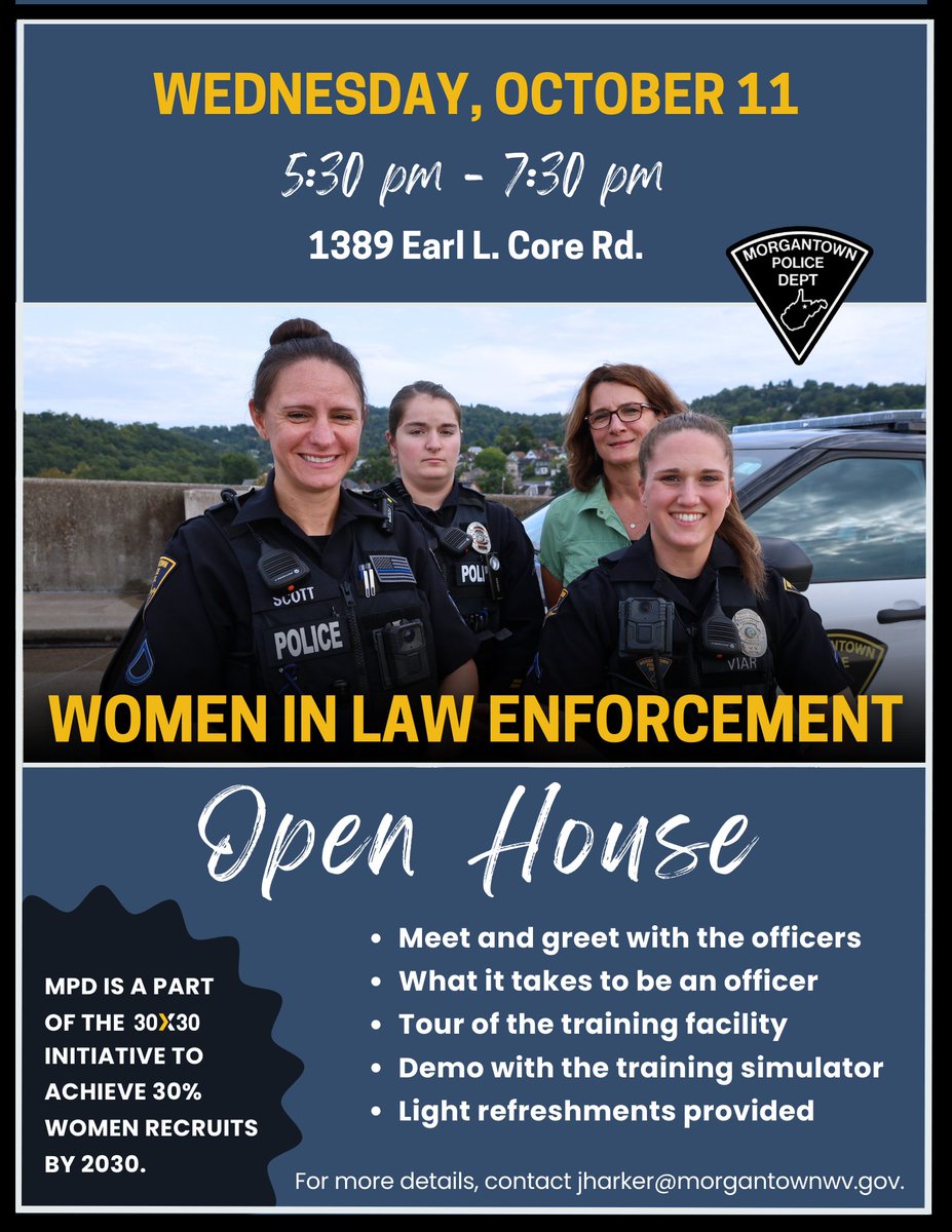 Delighted to announce our first Open House for women! The evening will include light refreshments, a meet and greet with the ladies on duty, a group discussion with Lt. Linthicum, a tour of the new Training Facility, and a session with the training simulator.