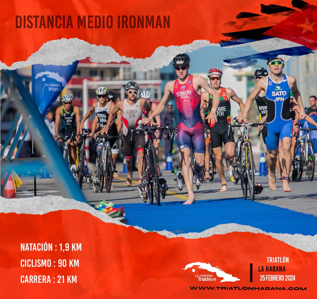 🏝️ Get ready to live an incredible experience in the Havana landscapes.

🙌 You can sign up in the distance preferred.

🧏🏻 We return to the standard Ironman distance.

🗓️February 25th, 2024.

👇🏻Registrations

triatlonhabana.com/registration