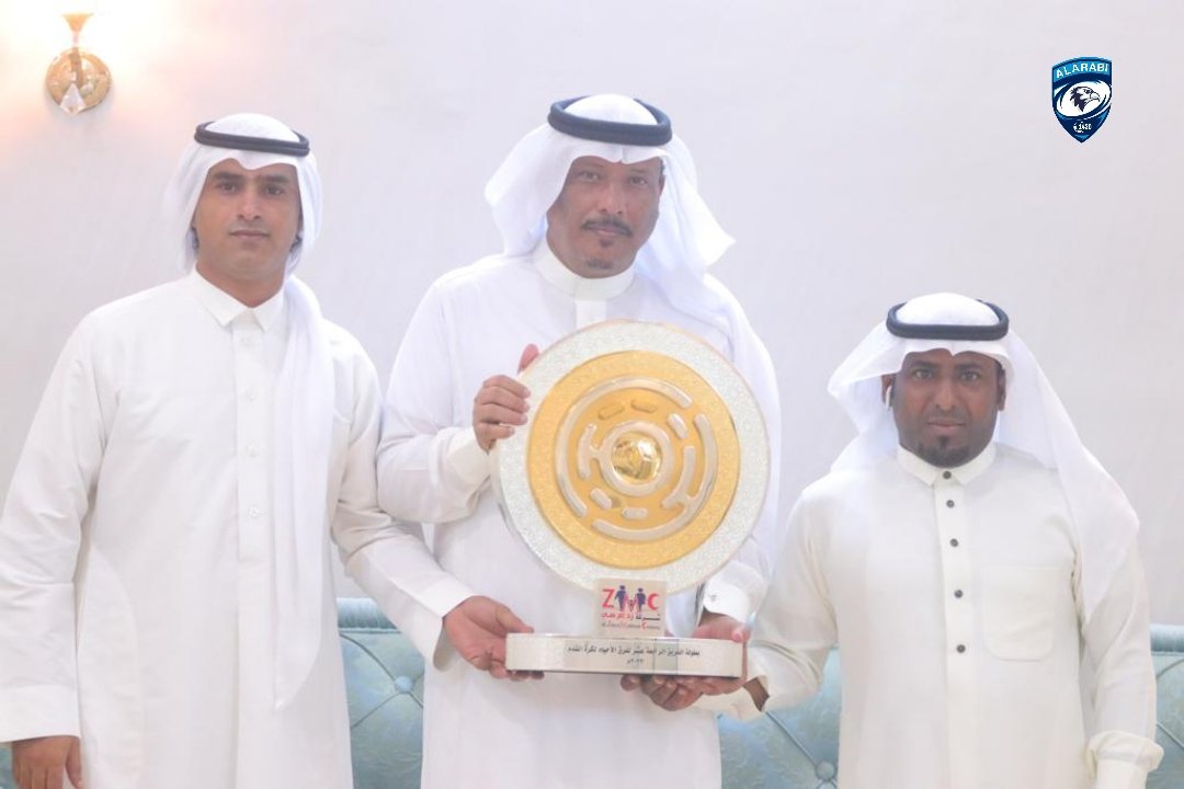 بطل بطولة الفريق في ضيافة رئيس تطوير فرق مركز القوز  الاستاذ / حسين بن إبراهيم الزحيمي  🙏🌹