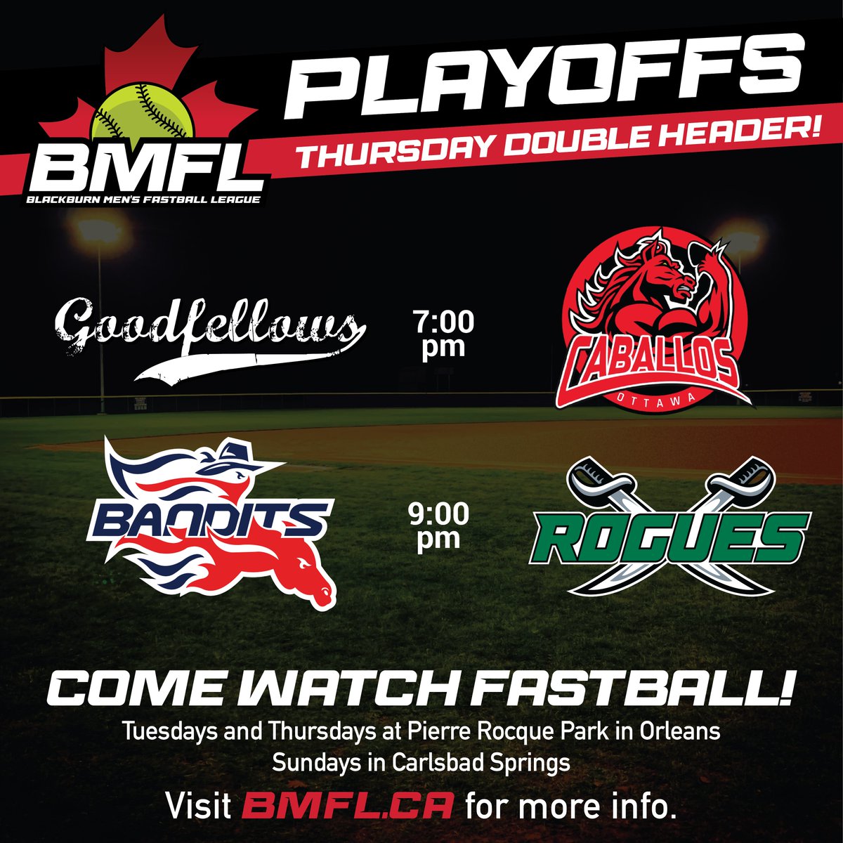 Tonight! Pierre Rocque Park in Orleans...