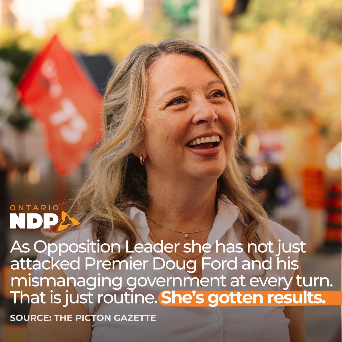 OntarioNDP's tweet photo. She's gotten results — he's still just Doug. 

🔗 https://t.co/FswNqEWLEt https://t.co/5sv7zHupVR