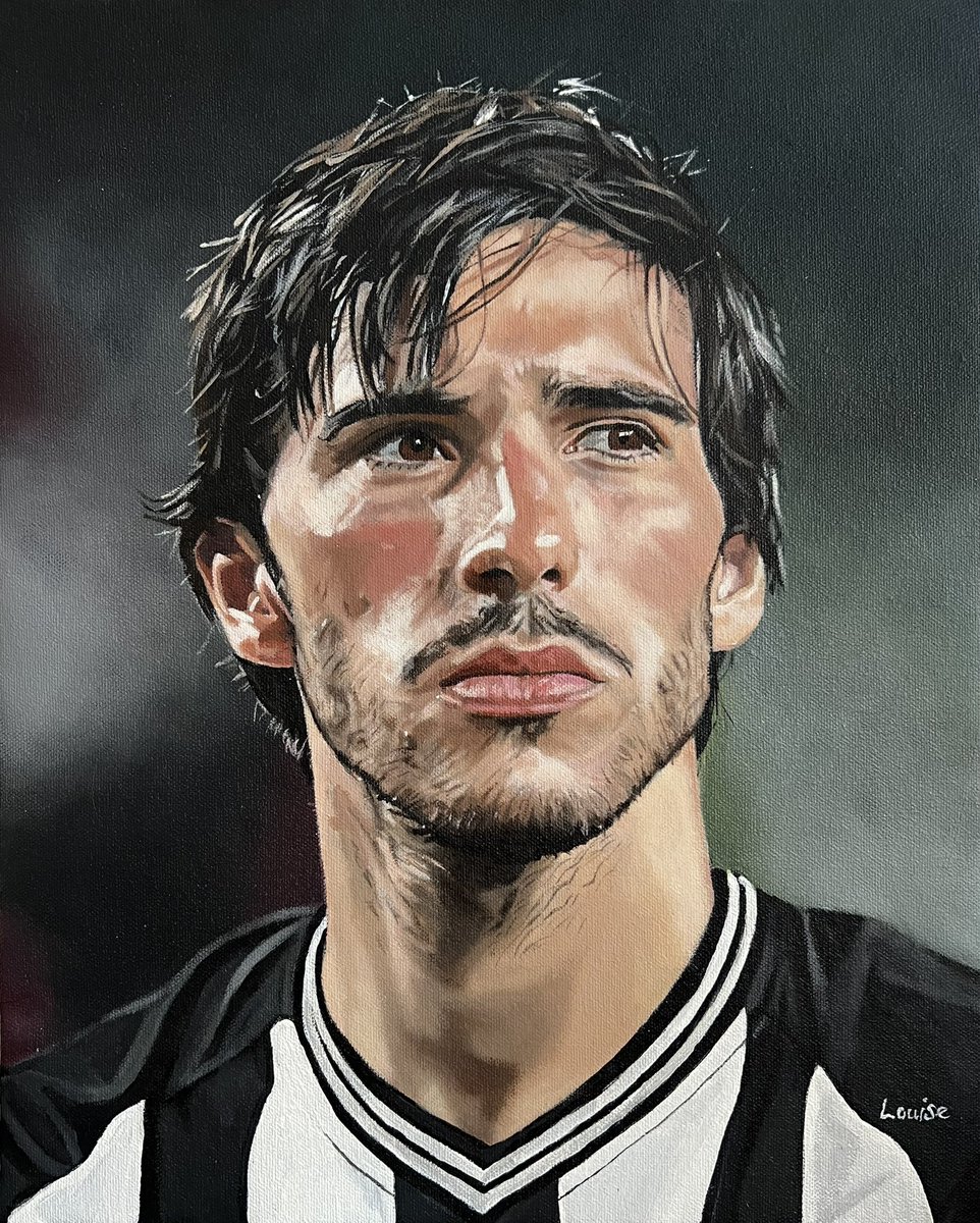 My painting of Sandro Tonali 🇮🇹 of @NUFC for the @Topps_UK UEFA #LivingSet 👩‍🎨 🔗 uk.topps.com/weekly-release… #uel #nufc #thehobby @NUFC360